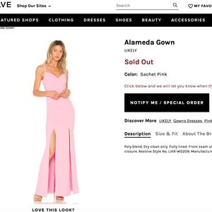 Likely Alamdea Gown Sachet Pink